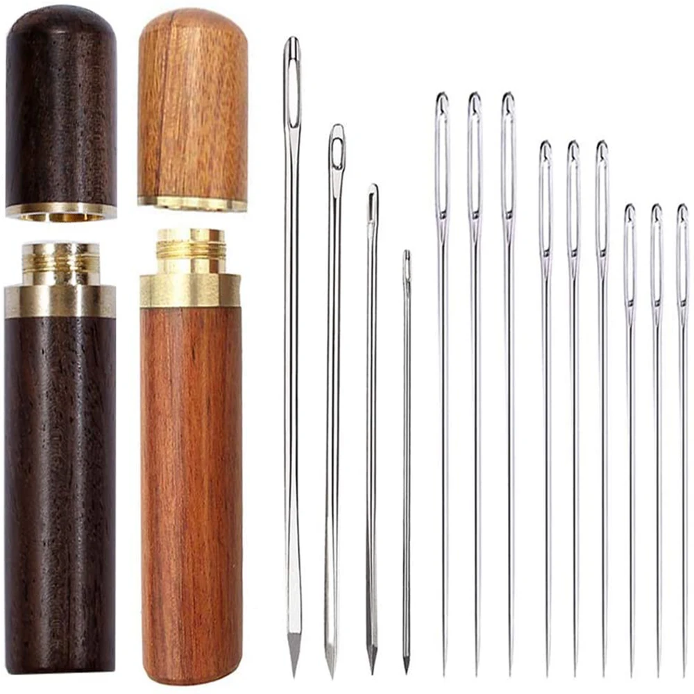 LMDZ 2 PCS Wooden Needle Case with Stitching Needles,Sewing Needles Storage for Storing Fine Needles Hand Crafts Knitting
LMDZ 2 PCS Wooden Needle Case with Stitching Needles,Sewing Needles Storage for Storing Fine Needles Hand Crafts Knitting
