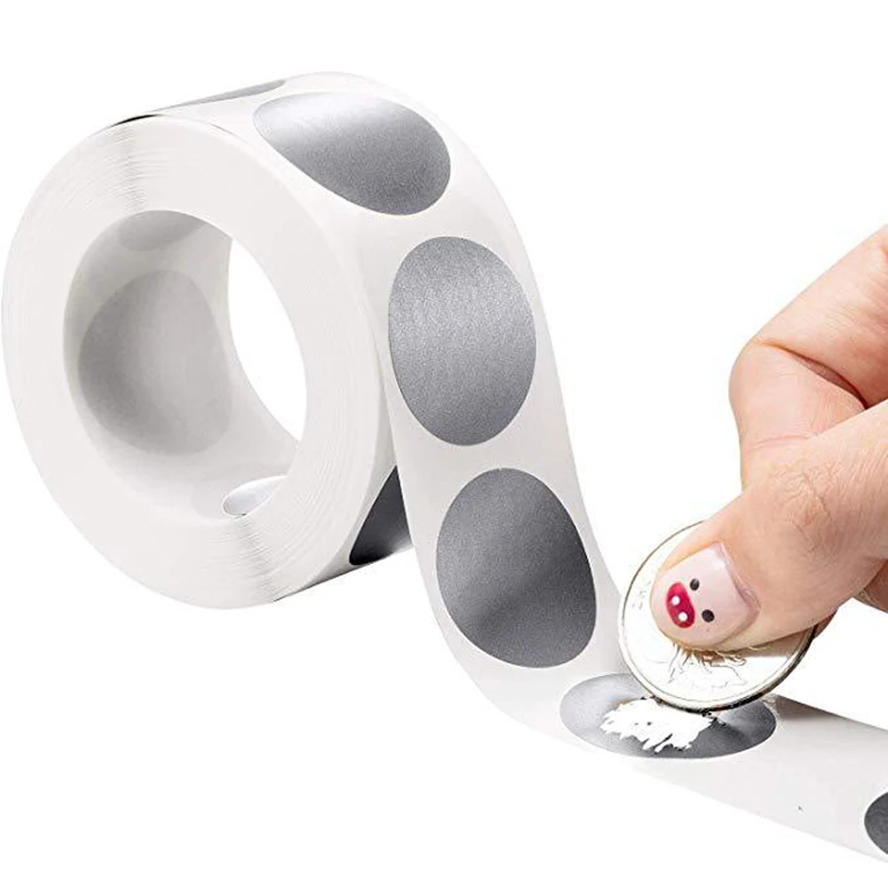 300pcs per roll Round silver Scratch Off Stickers 1 Inch Scratch Off Labels sticker for party activity favors stationery sticker
300pcs per roll Round silver Scratch Off Stickers 1 Inch Scratch Off Labels sticker for party activity favors stationery sticker