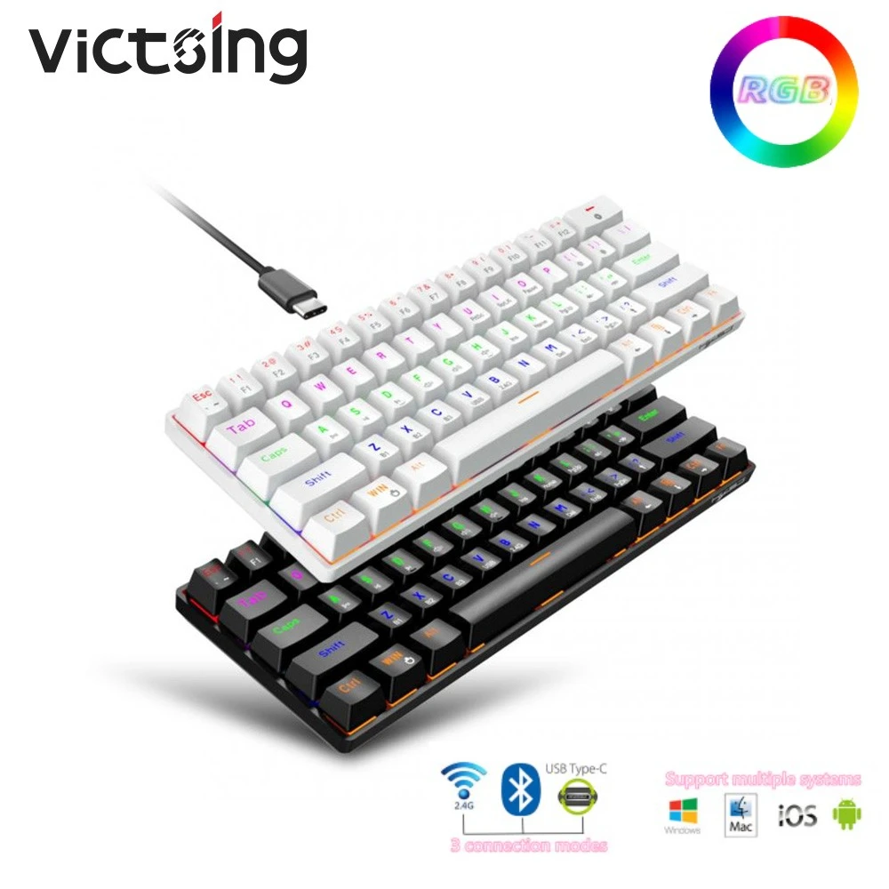 Портативная беспроводная bluetooth механическая клавиатура VicTsing 2,4G, игровая клавиатура с красным переключателем, type-c-USB для настольного планшета, ноутбука
Портативная беспроводная bluetooth механическая клавиатура VicTsing 2,4G, игровая клавиатура с красным переключателем, type-c-USB для настольного планшета, ноутбука