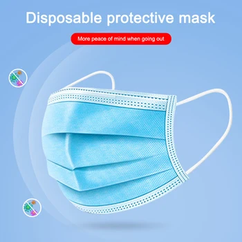 Mask Disposable Nonwove 3 Layer Ply Filter Mask mouth Face mask filter safe Breathable Protective masks
Mask Disposable Nonwove 3 Layer Ply Filter Mask mouth Face mask filter safe Breathable Protective masks