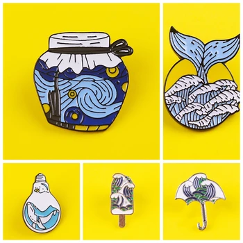 Whale Brooches Umbrella popsicle bottle Wave Series Pins metal Zinc Alloy Pins Badges Jewelry Cute lapel pins Accessories Gifts
Whale Brooches Umbrella popsicle bottle Wave Series Pins metal Zinc Alloy Pins Badges Jewelry Cute lapel pins Accessories Gifts