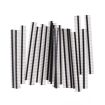 10pcs Pin Header for Arduino Gold-plated 2.54mm 80pins 2X40 Row 1X40 40pins Male Curve Straight Strip Connectors Breadboard DIY
10pcs Pin Header for Arduino Gold-plated 2.54mm 80pins 2X40 Row 1X40 40pins Male Curve Straight Strip Connectors Breadboard DIY