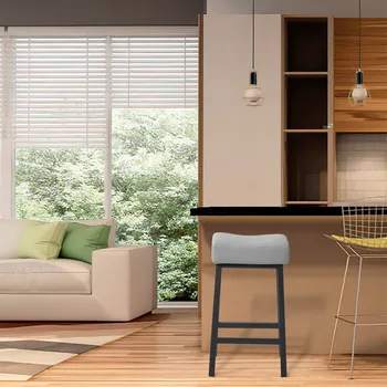 Saddle Shape Bar Stool Without Backrest Classic Industrial Style With Soft Padded Wear-resistant Comfortable Household Footstool
Saddle Shape Bar Stool Without Backrest Classic Industrial Style With Soft Padded Wear-resistant Comfortable Household Footstool