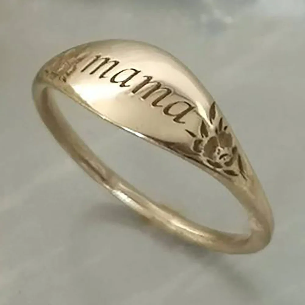 Mama Rings for Mother's Day Gift Simple Lettering Statement Ring Woman Finger Jewelry Mother and Kids Rings Mom
Mama Rings for Mother's Day Gift Simple Lettering Statement Ring Woman Finger Jewelry Mother and Kids Rings Mom