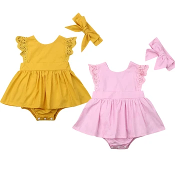 [Pudcoco Kid Baby Girl Lace 2pcs Bodysuits Headband Clothes Dress Solid Lace Sleeve Jumpsuits Clothes
[Pudcoco Kid Baby Girl Lace 2pcs Bodysuits Headband Clothes Dress Solid Lace Sleeve Jumpsuits Clothes