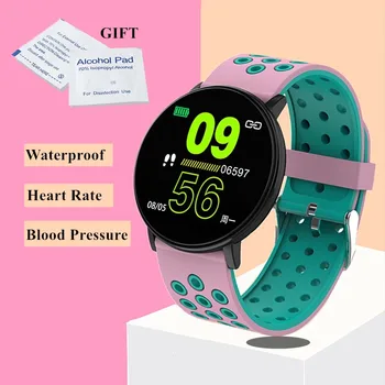 Round Smart Watch Fitness Tracker IOS Android Compatible Smart Bracelet Touch Screen Waterproof Temperd Glass Women Ladies Pink
Round Smart Watch Fitness Tracker IOS Android Compatible Smart Bracelet Touch Screen Waterproof Temperd Glass Women Ladies Pink