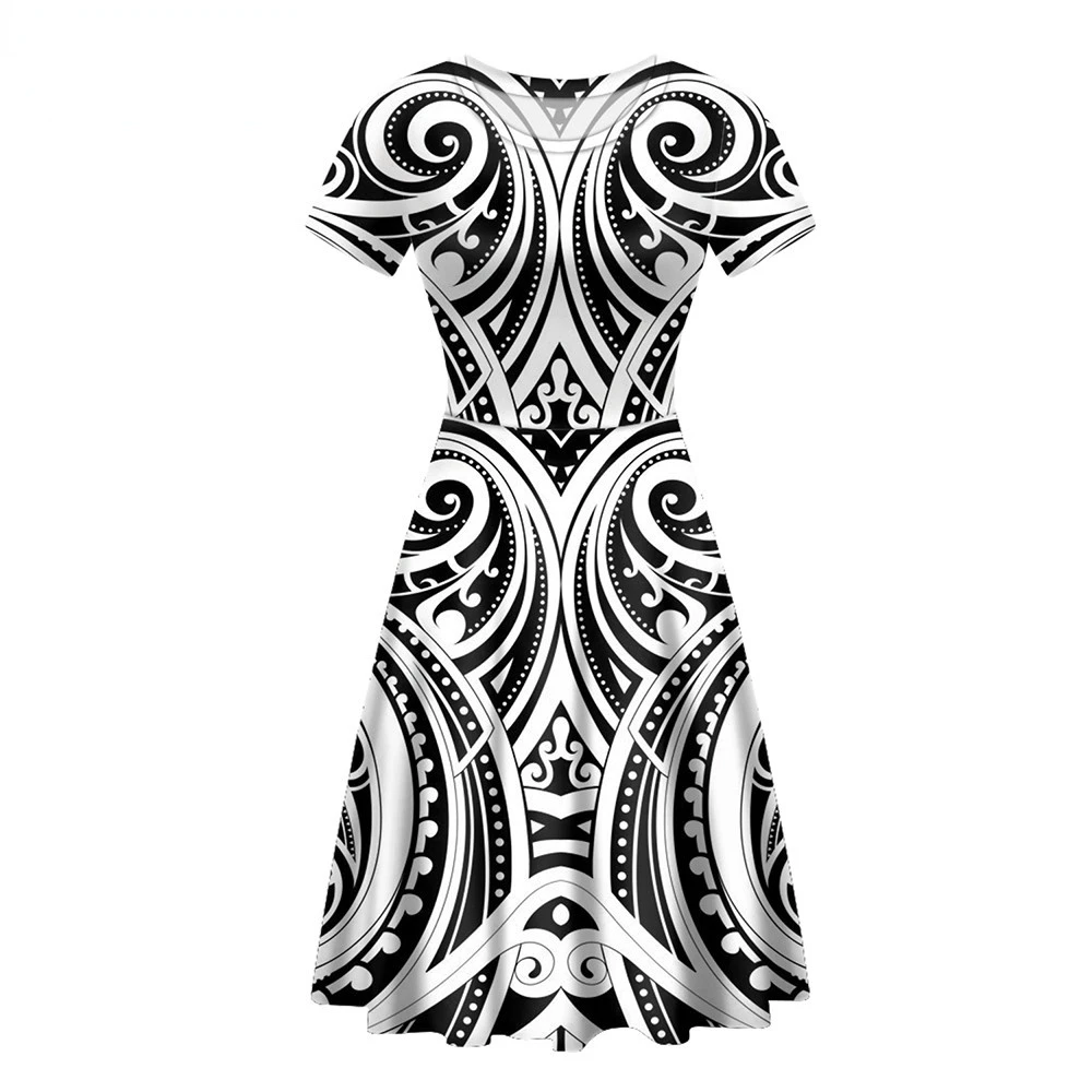 Hot Selling Long Party Dress For Female Polynesian Tribe Pattern Printing Shorts Sleeves Women Beach Casual Vestidos
Hot Selling Long Party Dress For Female Polynesian Tribe Pattern Printing Shorts Sleeves Women Beach Casual Vestidos