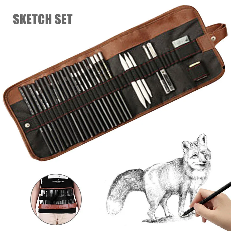 High Quality 29pcs Pencil Set Sketching Drawing Art Tool Graphite Pencils Sketching Supplies
High Quality 29pcs Pencil Set Sketching Drawing Art Tool Graphite Pencils Sketching Supplies
