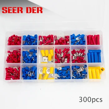 300pcs Electrical Wire Crimp Terminals Kit Insulated Terminator Spade Butt Connectors Red Yellow Blue Assorted
300pcs Electrical Wire Crimp Terminals Kit Insulated Terminator Spade Butt Connectors Red Yellow Blue Assorted