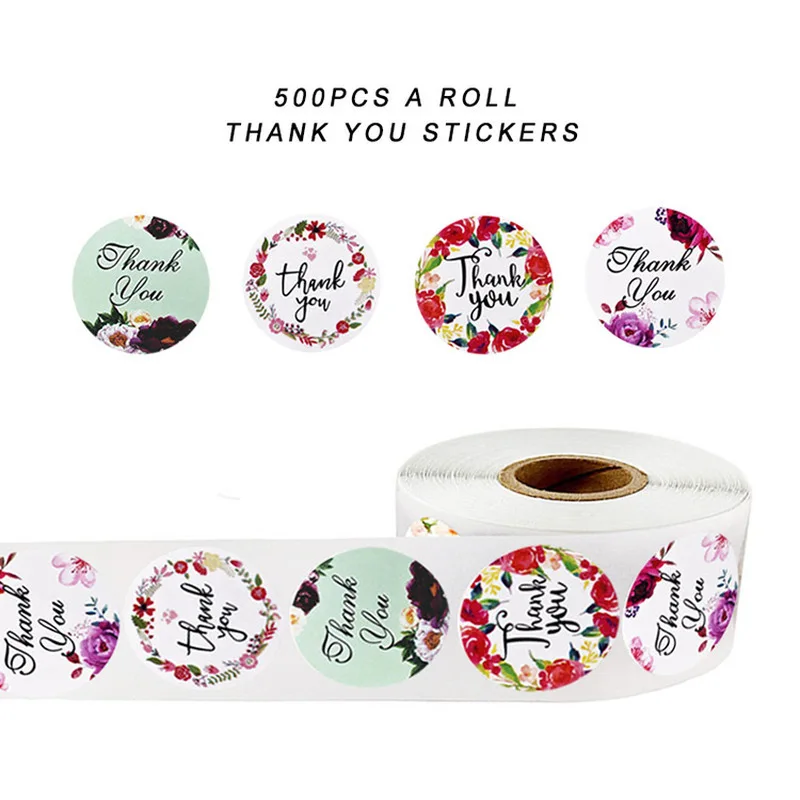 500pcs Exquisite 4 Floral Pattern Thank You Stickers Seal Labels for Paper Wrap Card Party Baking Gift Decor Scrapbook Sticker
500pcs Exquisite 4 Floral Pattern Thank You Stickers Seal Labels for Paper Wrap Card Party Baking Gift Decor Scrapbook Sticker