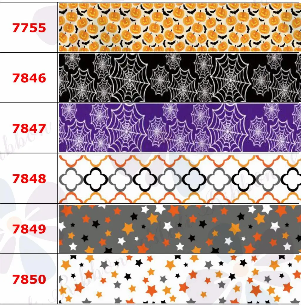 16mm-75mm Halloween Series Pumpkin Colorful Star Printed Grosgrain/Foe Ribbon Animal Owl Bat DIY Hair Bowknots 50yards/roll
16mm-75mm Halloween Series Pumpkin Colorful Star Printed Grosgrain/Foe Ribbon Animal Owl Bat DIY Hair Bowknots 50yards/roll