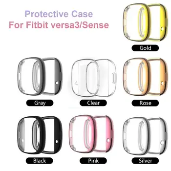For Fitbit Versa 3 Sense Case Full Cover Electroplating Protective Shell Shockproof Cover Protector for Fitbit Versa3/Sense
For Fitbit Versa 3 Sense Case Full Cover Electroplating Protective Shell Shockproof Cover Protector for Fitbit Versa3/Sense