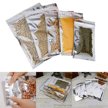 Translucent Foil Aluminum Bag Moisture-Proof Sealed Food Preservation Bag Food Aluminum Foil Zipper Lock Bag Kitchen Tools 
Translucent Foil Aluminum Bag Moisture-Proof Sealed Food Preservation Bag Food Aluminum Foil Zipper Lock Bag Kitchen Tools
