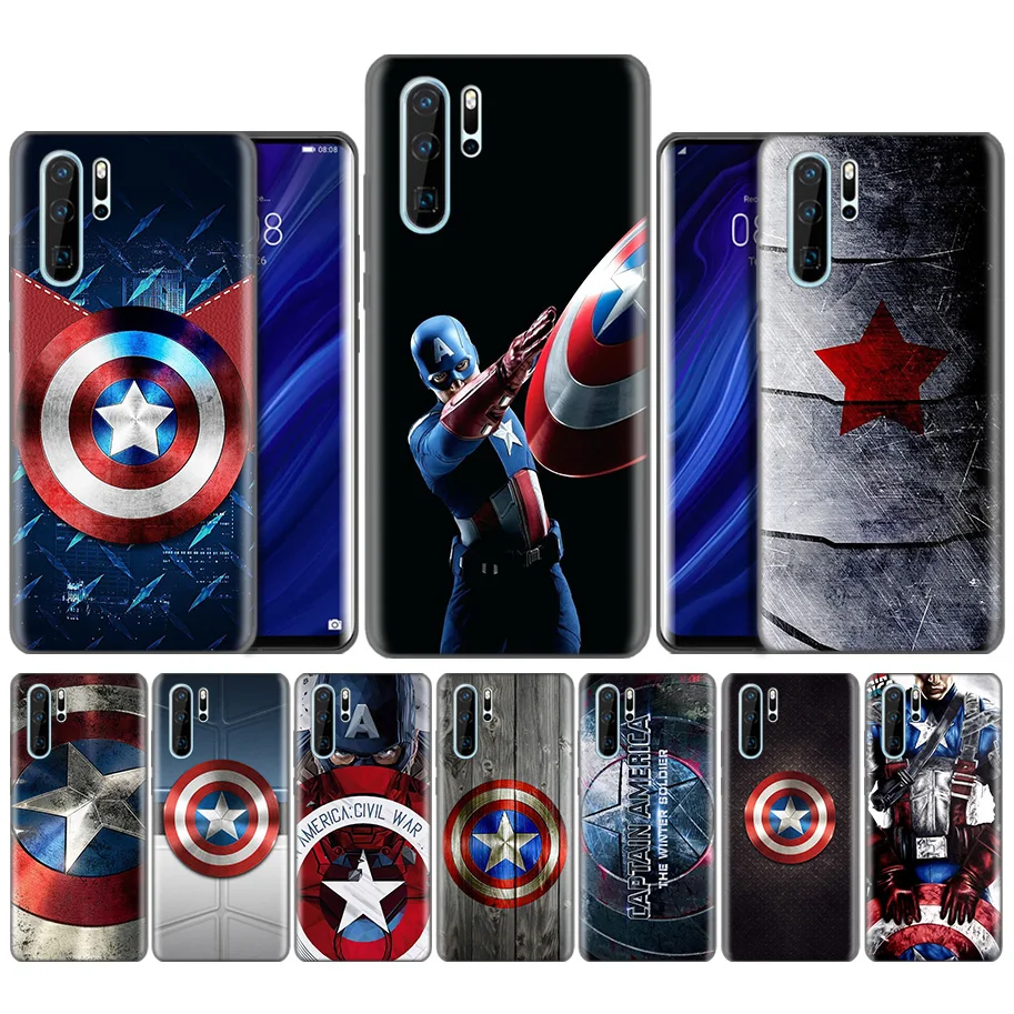 Black Silicone Case for Huawei P30 P20 P10 Mate 30 20 10 Lite Pro Coque Fundas Covers Shells Falls America Captain Avengers Marv
Black Silicone Case for Huawei P30 P20 P10 Mate 30 20 10 Lite Pro Coque Fundas Covers Shells Falls America Captain Avengers Marv