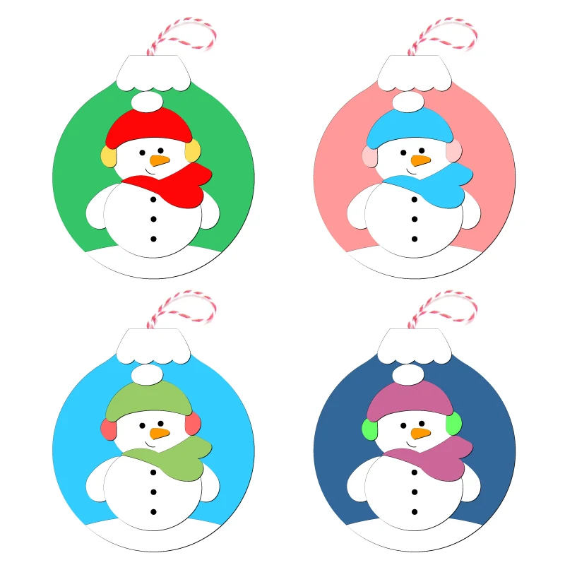 New Christmas ornaments Wooden die Scrapbooking C-843 Cutting Dies Multiple sizes |