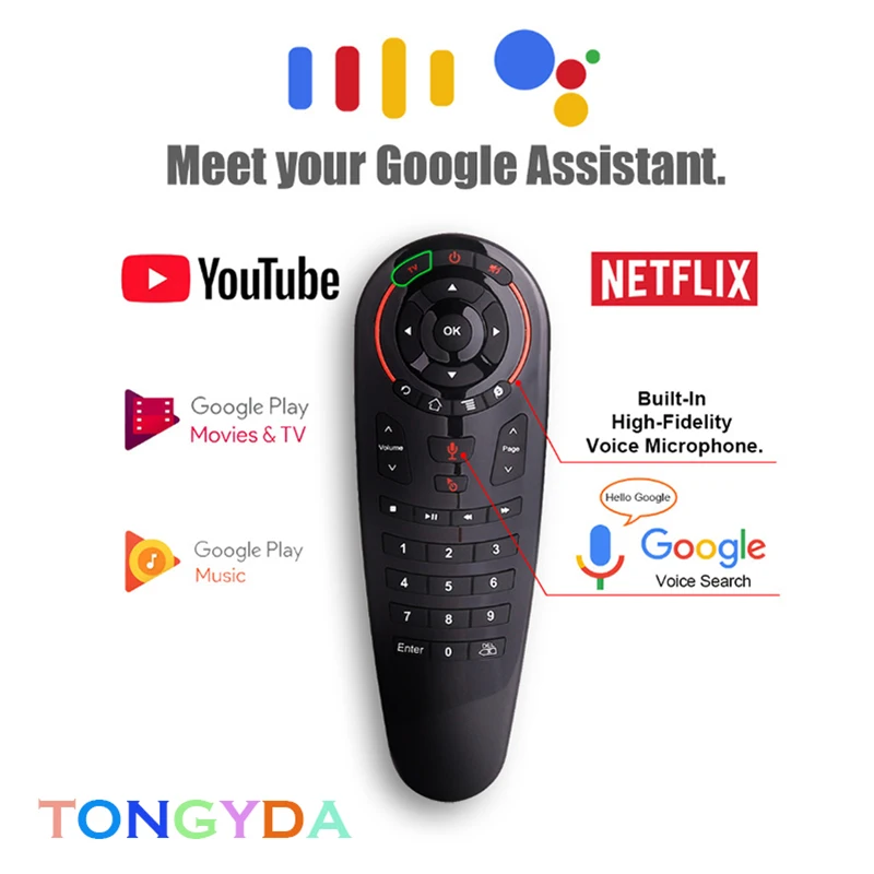 G30 Remote control 2.4G Wireless Voice Air Mouse 33 keys IR learning Gyro Sensing Smart remote for Game android tv box X96 MINI
G30 Remote control 2.4G Wireless Voice Air Mouse 33 keys IR learning Gyro Sensing Smart remote for Game android tv box X96 MINI