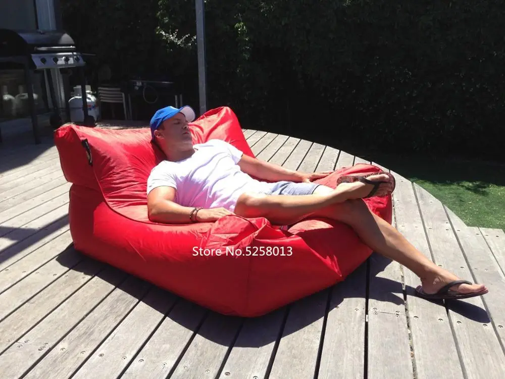 Red outdoor cordura fabric floating pool Floating water bean bag factory,landed relax lounger after floating
Red outdoor cordura fabric floating pool Floating water bean bag factory,landed relax lounger after floating
