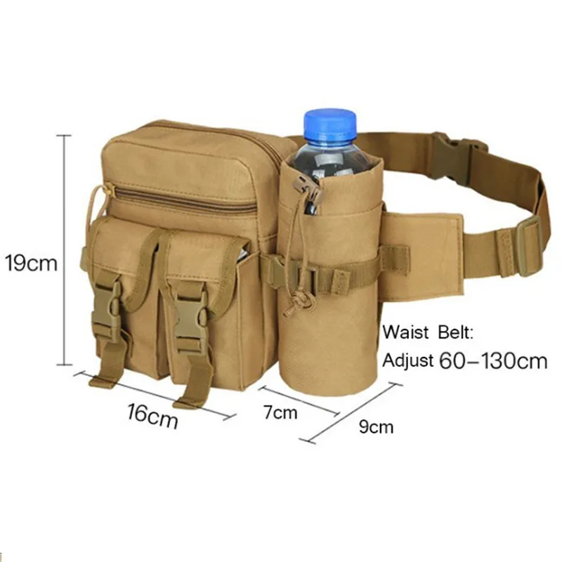 

High Quality Outdoor Sport Male Waist Pack Chest Crossbody Bag Waterproof Muitl-function Pack Bum Bags Waist bag Male 1000D