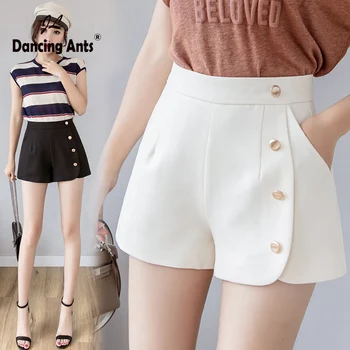 Woman Shorts Loose Wide-leg High Waist Shorts Kpop Office Lady Solid Button Back Zipper Slim Short Trousers 2020 Spring Summer
Woman Shorts Loose Wide-leg High Waist Shorts Kpop Office Lady Solid Button Back Zipper Slim Short Trousers 2020 Spring Summer