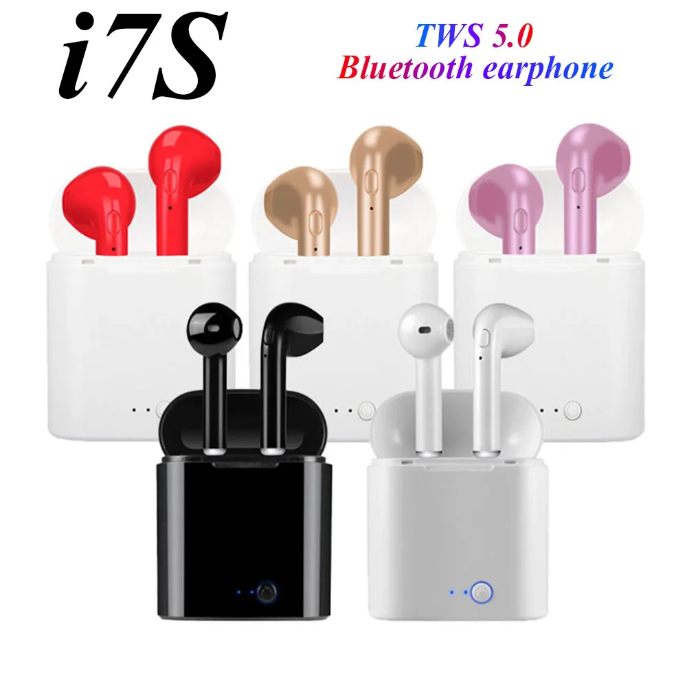 Фото Беспроводные наушники i7s Tws Bluetooth-наушники наушники-вкладыши Спортивная