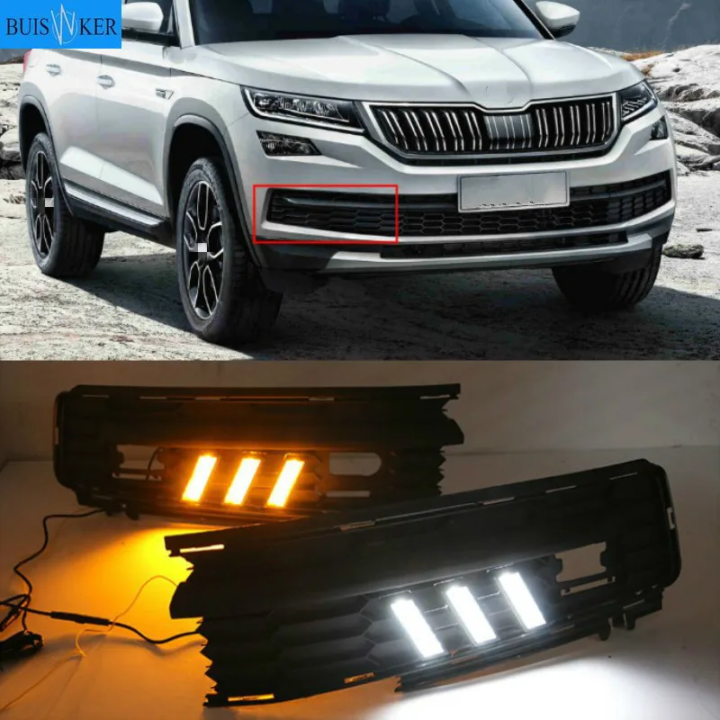 Светодиодный дневные ходовые огни для Skoda KODIAQ 2017, 2018, противотуманные фары, 12 В, ABS, DRL, автостайлинг
Светодиодный дневные ходовые огни для Skoda KODIAQ 2017, 2018, противотуманные фары, 12 В, ABS, DRL, автостайлинг