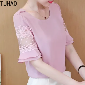 TUHAO Summer Pnik White Green Blusas Mujer De Moda Womens Casual Tops Blouses Women Shirts Chiffon Women Lace Blouse WM139
TUHAO Summer Pnik White Green Blusas Mujer De Moda Womens Casual Tops Blouses Women Shirts Chiffon Women Lace Blouse WM139