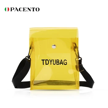 PACENTO New Arrvial Clear Pvc Transparent Jelly Bags Women Letter Alphabet Bags Small Ladies Shoulder Bag Luxury Brand Handbags
PACENTO New Arrvial Clear Pvc Transparent Jelly Bags Women Letter Alphabet Bags Small Ladies Shoulder Bag Luxury Brand Handbags