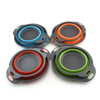 4 Colores Creative Silicone Folding Drain Basket Kitchen Storage Gadgets Retractable Silicone Fruit Vegetable Colander S/L
4 Colores Creative Silicone Folding Drain Basket Kitchen Storage Gadgets Retractable Silicone Fruit Vegetable Colander S/L