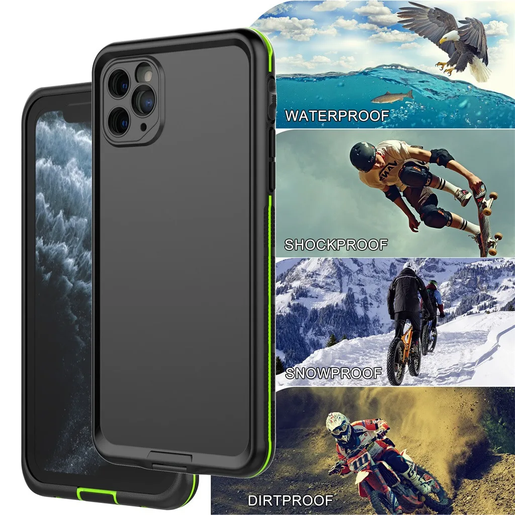 IP68 Water Proof Phone Case For iPhone 11 Pro Max Waterproof Shock-proof Cover New Full Protection | Мобильные телефоны и