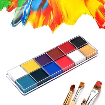 12Colors Face Body Paint Oil Painting Art Make Up Halloween Party Brushes Set Halloween Portable Make-up Tools Dropship TSLM2
12Colors Face Body Paint Oil Painting Art Make Up Halloween Party Brushes Set Halloween Portable Make-up Tools Dropship TSLM2