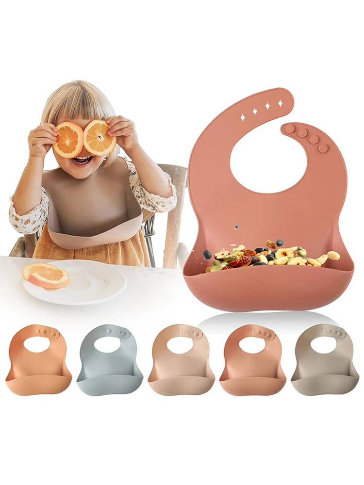 Let'S Make 1pc Silicone Bibs For Kids Newborn Baby Feeding Tableware Waterproff Baby Let'S Make 1pc Silicone Bibs For Kids Newborn Baby Feeding Tableware Waterproff Baby