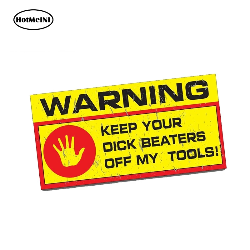HotMeiNi 13cm x 7.8cm Car Sticker WARNING TOOLBOX Funny JDM Tuning Mechanic Work Safety Sign Truck Box Styling | Автомобили и