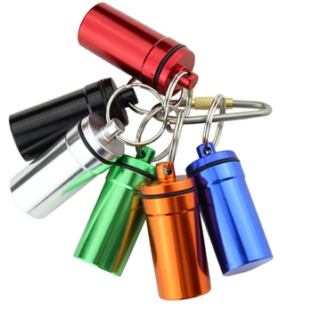 6pcs Aluminum Alloy Sealed Outdoor Travel Multifunctional Storage Portable Capsule Key Ring Bottle Pill Case Small Waterproof
6pcs Aluminum Alloy Sealed Outdoor Travel Multifunctional Storage Portable Capsule Key Ring Bottle Pill Case Small Waterproof