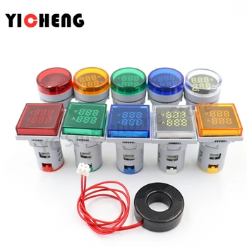 1Pcs mini indicator AC digital voltage and current double display indicator AC20V-500V 0-100A voltage and current tester
1Pcs mini indicator AC digital voltage and current double display indicator AC20V-500V 0-100A voltage and current tester