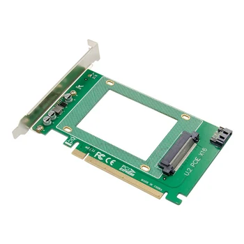 PCI-E X16 U.2 SFF8639 2.5-Inch NVMe SSD Adapter Card PCIe to U.2 Expansion Card 
PCI-E X16 U.2 SFF8639 2.5-Inch NVMe SSD Adapter Card PCIe to U.2 Expansion Card