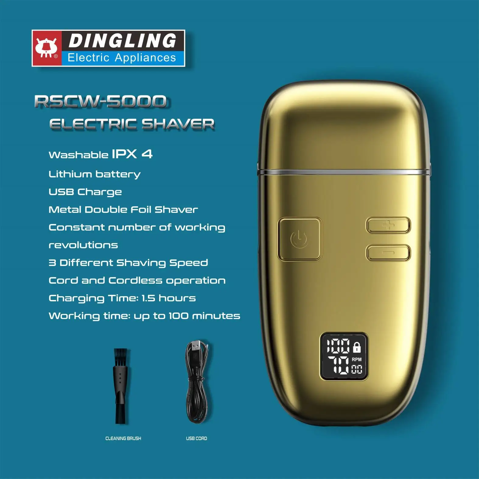 DingLing RSCW-5000 электробритва для мужчин, двойное лезвие, водонепроницаемая, возвратно-поступательная Беспроводная Бритва, USB перезаряжаемая бритва
DingLing RSCW-5000 электробритва для мужчин, двойное лезвие, водонепроницаемая, возвратно-поступательная Беспроводная Бритва, USB перезаряжаемая бритва