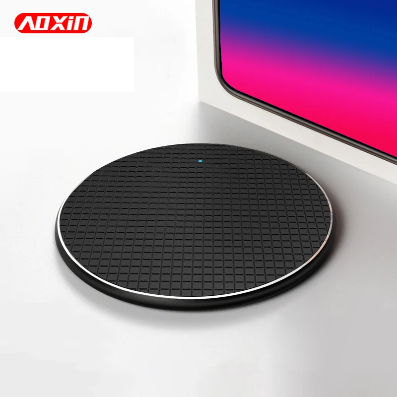AOXIN 10W Qi Fast Wireless Charger For iPhone Xs Max 8 Samsung S9 S10 Plus Note 10 Wireless Charging Phone Charger 9V 5V 2A
AOXIN 10W Qi Fast Wireless Charger For iPhone Xs Max 8 Samsung S9 S10 Plus Note 10 Wireless Charging Phone Charger 9V 5V 2A