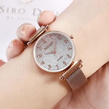 Women Quartz Stainless Steel Band Wrist Watches Women Magnet Buckle Gradient Color Watch Watches For Women Wrist Watches 2019 
Women Quartz Stainless Steel Band Wrist Watches Women Magnet Buckle Gradient Color Watch Watches For Women Wrist Watches 2019