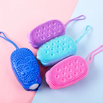 Creative Silicone Bubble Bath Brush Double-Sided Massage Scalp Backrubbing Bath Massage Brush Skin Clean Shower Brushes
Creative Silicone Bubble Bath Brush Double-Sided Massage Scalp Backrubbing Bath Massage Brush Skin Clean Shower Brushes