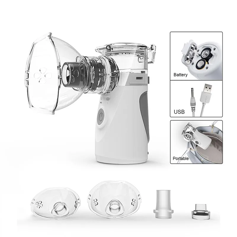 Mini Handheld Portable Mesh Nebulizer Silent Ultrasonic Medical Steaming Inhaler Adult Kids Rechargeable Respirator Humidifier
Mini Handheld Portable Mesh Nebulizer Silent Ultrasonic Medical Steaming Inhaler Adult Kids Rechargeable Respirator Humidifier