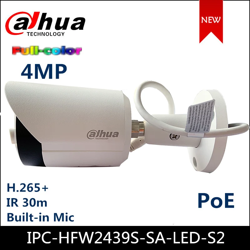 2020 новая Dahua 4MP IP камера Lite полноцветная купольная сетевая с фиксированным