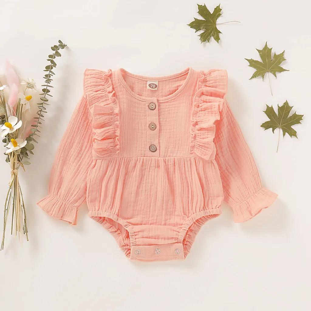 Infant Baby Boys&Girls Solid Print Ruffles Romper Bodysuit Clothes Long Sleeve Comfortable Personality body infantil daddys girl
Infant Baby Boys&Girls Solid Print Ruffles Romper Bodysuit Clothes Long Sleeve Comfortable Personality body infantil daddys girl