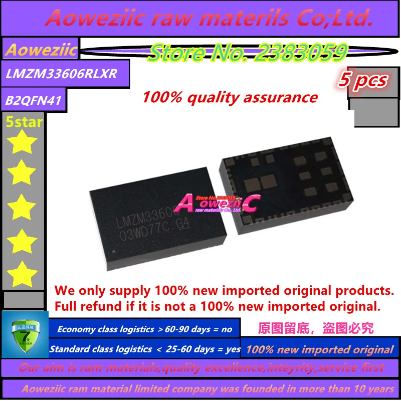 Aoweziic 2020+ 5 pcs 100% new imported original LMZM33606RLXR B2QFN41 LMZM33606 switching regulator
Aoweziic 2020+ 5 pcs 100% new imported original LMZM33606RLXR B2QFN41 LMZM33606 switching regulator