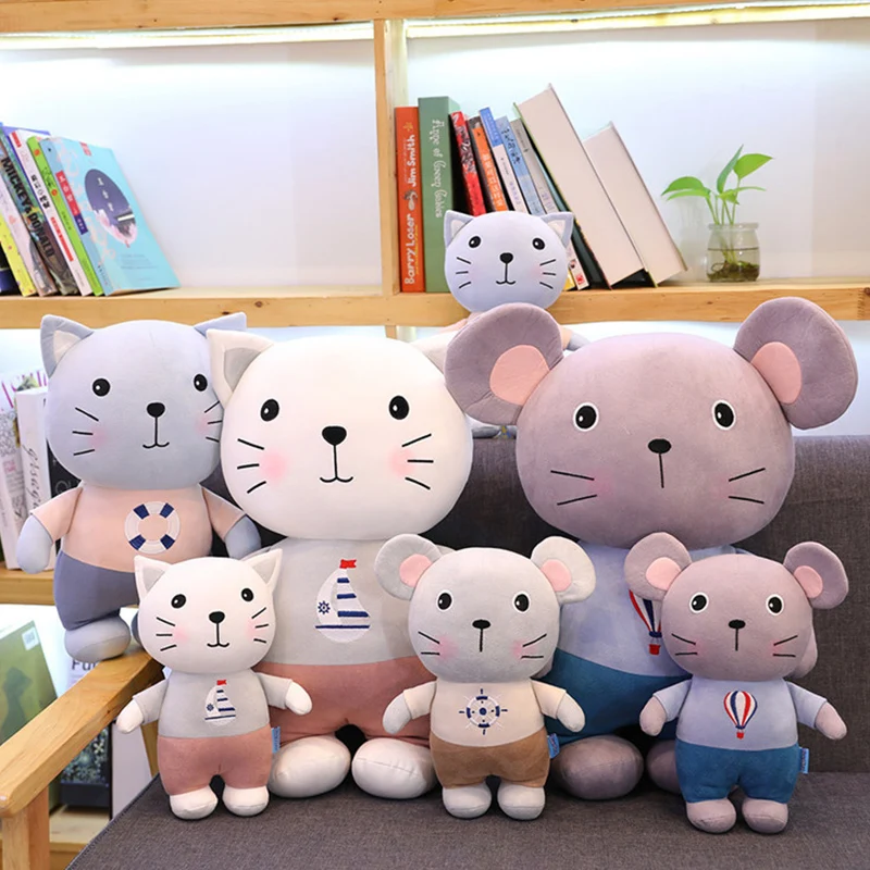 Kawaii Stuffed Animals Plush Toys Cat And Mouse 30-60cm 2 Colors Sleeping Pillow Soft Cushion Christmas Gift Toys For Kids Dolls
Kawaii Stuffed Animals Plush Toys Cat And Mouse 30-60cm 2 Colors Sleeping Pillow Soft Cushion Christmas Gift Toys For Kids Dolls
