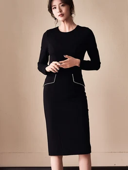Smart Warm Dress Women's New Style for Autumn and Winter Elegant Black Slim-Fit Smart Knitted Base Skirt
Smart Warm Dress Women's New Style for Autumn and Winter Elegant Black Slim-Fit Smart Knitted Base Skirt