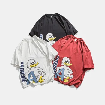 2020 Summer New Harajuku European And American Style Loose Ins Trend Cartoon Printing Hip Hop Casual T-shirt Cotton High Quality 
2020 Summer New Harajuku European And American Style Loose Ins Trend Cartoon Printing Hip Hop Casual T-shirt Cotton High Quality