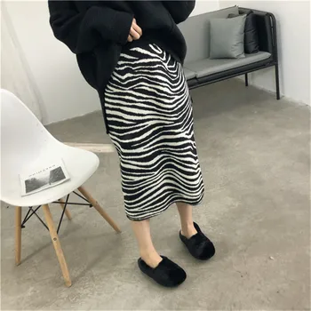 Lychee Girls Zebra Printed Women Knitted Skirt Vintage Autumn Lady Skirts Bottoms Elastic Waist Sheath Female Skirt Bottom
Lychee Girls Zebra Printed Women Knitted Skirt Vintage Autumn Lady Skirts Bottoms Elastic Waist Sheath Female Skirt Bottom