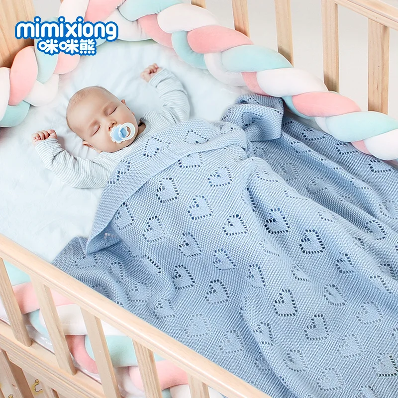 INS Hot Models 2019 Baby Blanket Knitted Heart Hollow out Blankets Baby Windproof Comforter Hot Selling
INS Hot Models 2019 Baby Blanket Knitted Heart Hollow out Blankets Baby Windproof Comforter Hot Selling