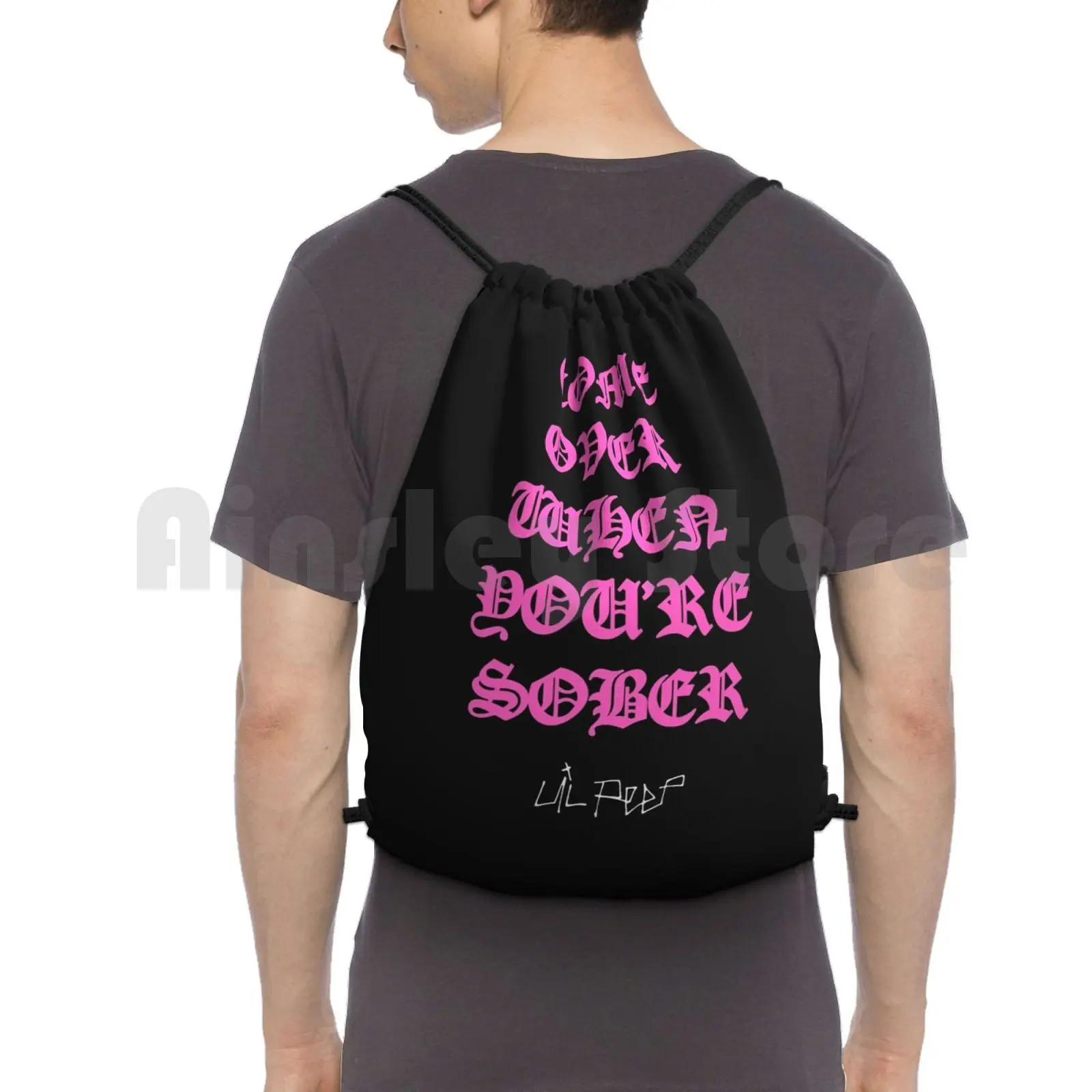 Come Over When You'Re Sober Lil Peep Pink-Lil Peep Merch Backpack Drawstring Bags Gym Bag Waterproof Lil Peep Everybodys
Come Over When You'Re Sober Lil Peep Pink-Lil Peep Merch Backpack Drawstring Bags Gym Bag Waterproof Lil Peep Everybodys