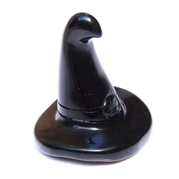 MOKAGY 40mm-50mm Hand Carved Obsidian Quartz Stone Witch hat Crystal Sculpture 1pc
MOKAGY 40mm-50mm Hand Carved Obsidian Quartz Stone Witch hat Crystal Sculpture 1pc